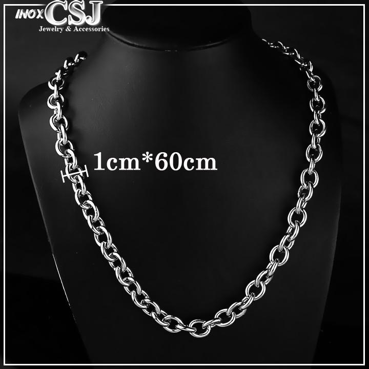 COMBO DÂY CHUYỀN VÀ LẮC TAY NAM INOX MẮC XÍCH TRÒN 10LY đẹp, không đen - Đẳng cấp, phong độ, lịch lãm