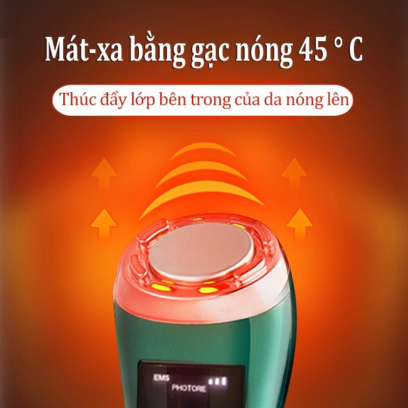 Máy làm sạch da nóng lạnh đa năng - Thiết bị làm sạch da bằng ánh sáng màu RF