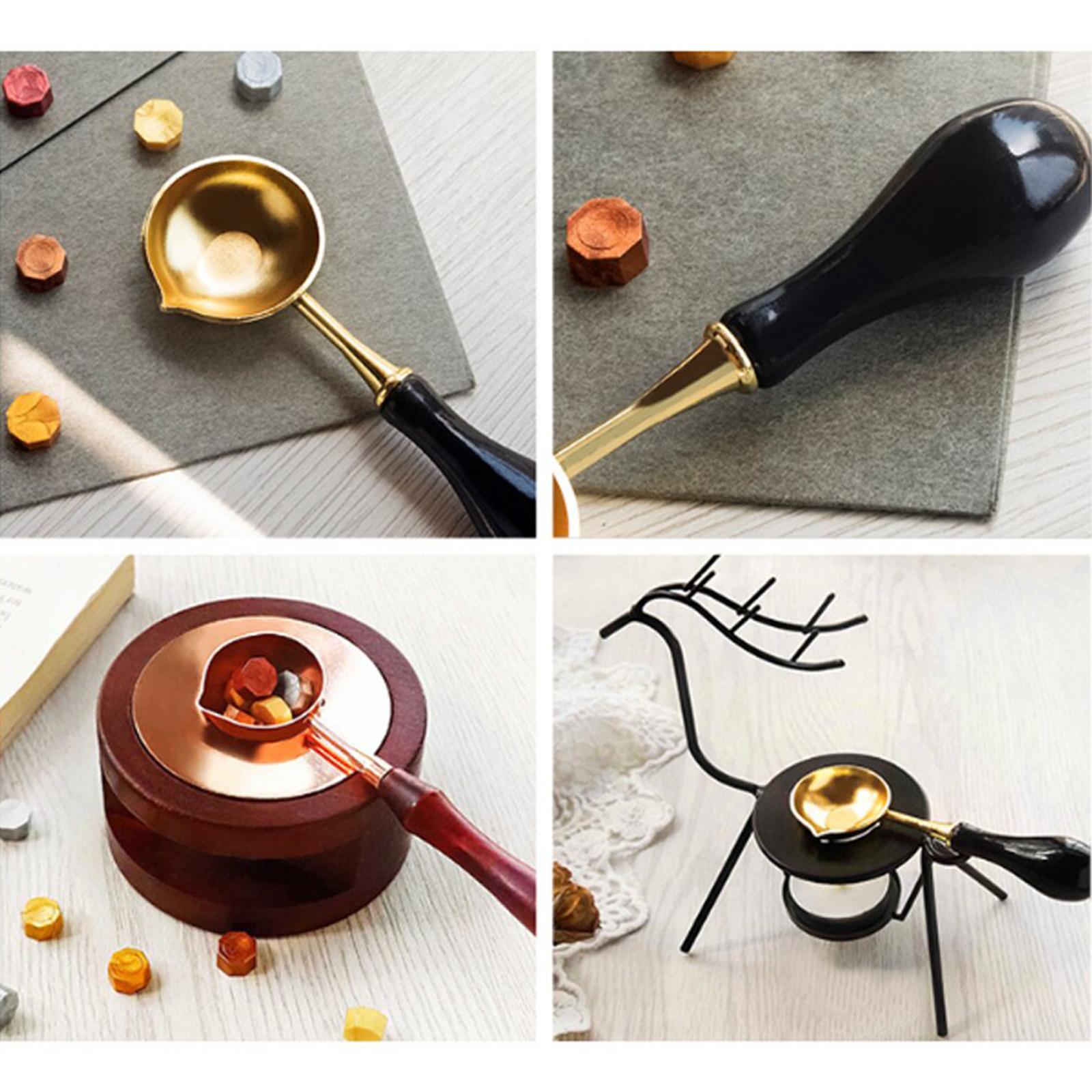 Wax Seal Kit Sealing Wax Melting Spoons Wax Spoon Wax Sticks Beads Spoon for Arts Crafts Wax Sealing Stamp Wax Beads Gifts