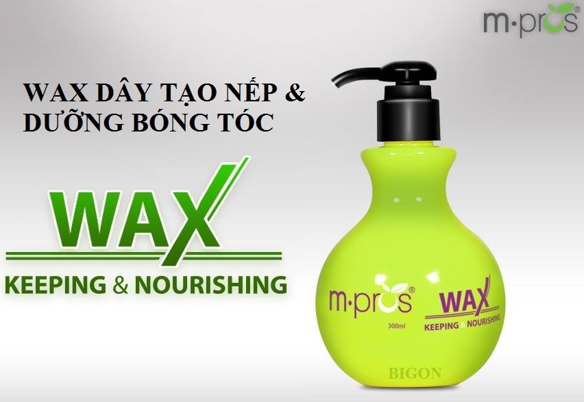 Wax tạo kiểu tóc và dưỡng tóc M.Pros 300ml