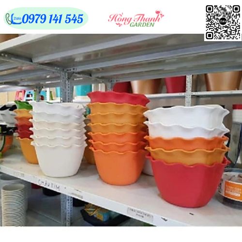 Chậu Ốp Tường Bán Nguyệt Loại 1, Chậu treo tường trồng hoa, cây cảnh