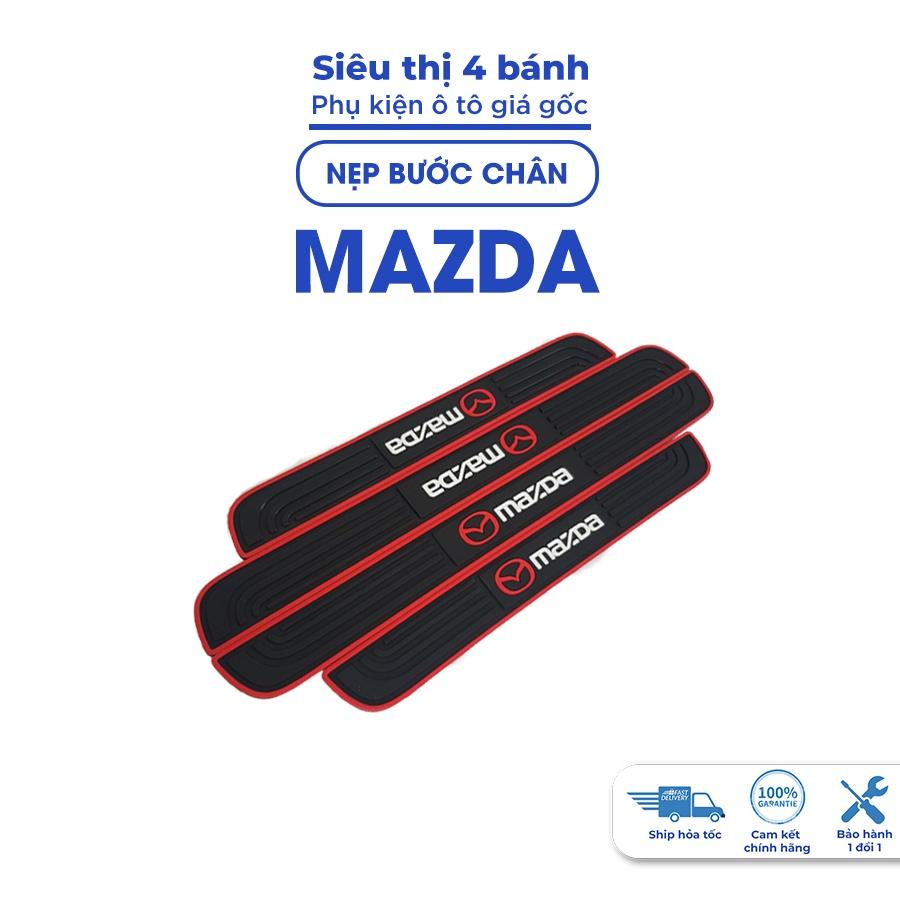 Nẹp chống xước cửa ô tô, Nẹp cửa bảo vệ bước chân cửa xe oto Mazda 2 3 6 CX3 CX5 CX8 BT50