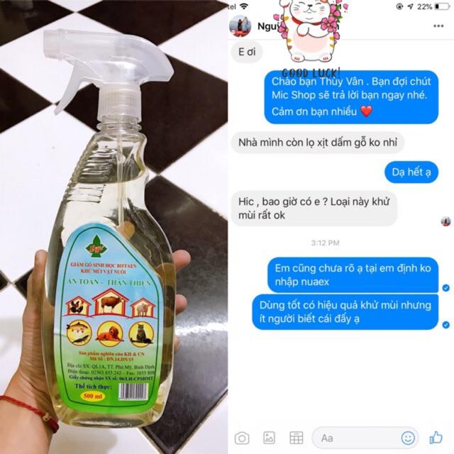 Xịt khử mùi và sát khuẩn Biffaen cực kì tốt