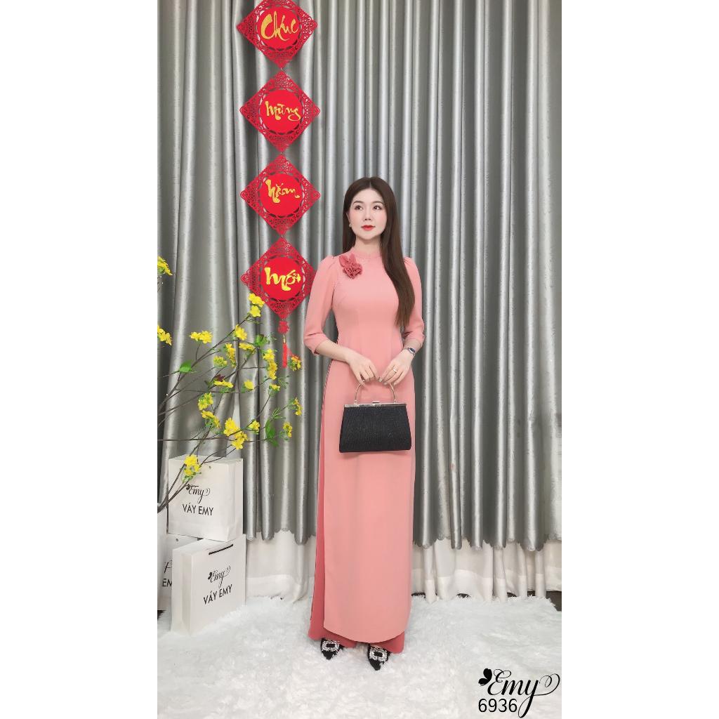 EMY EM6936 Sét Áo Dài Hồng