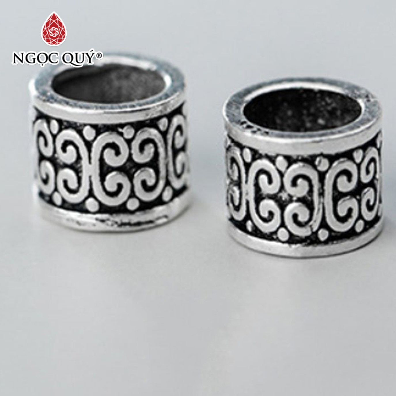 Chặn hạt hoạ tiết hình học - Ngọc Qúy Gemstones