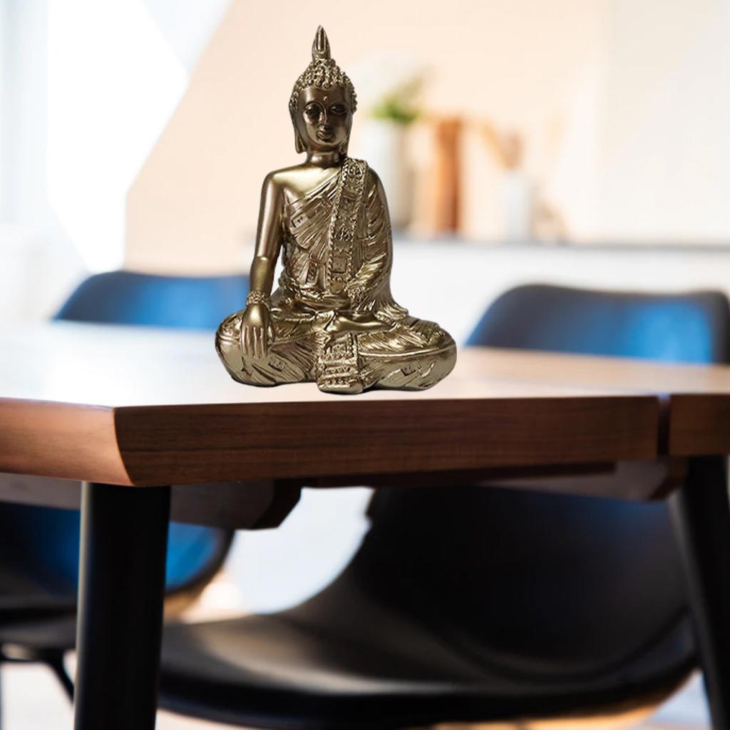 Buddha Statue Buddism Figurines Sculpture Zen Meditation Home Decor
