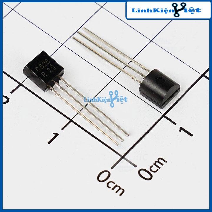 Hình ảnh C828 TO-92 transistor NPN 0,1a 25v