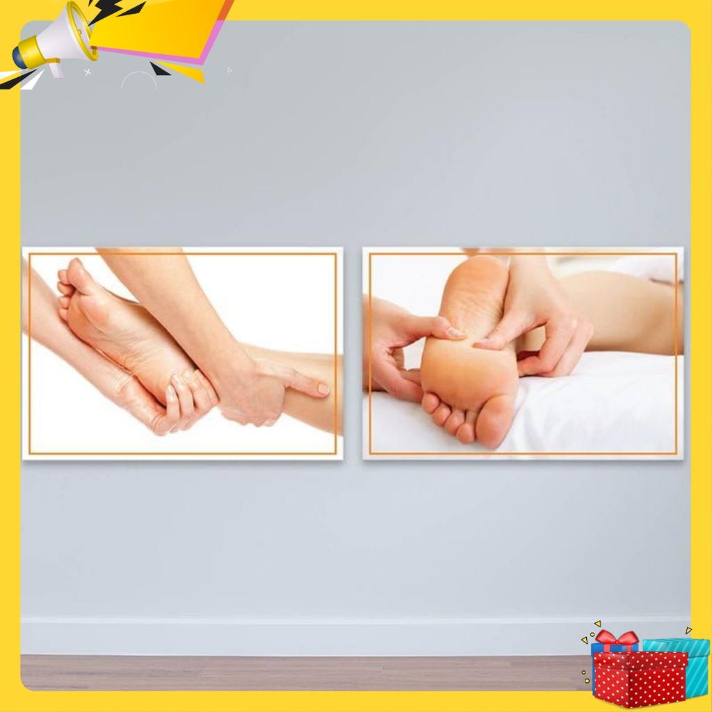 Bộ 2 tranh treo Spa “Massage thư giãn”| Foot massage W2250
