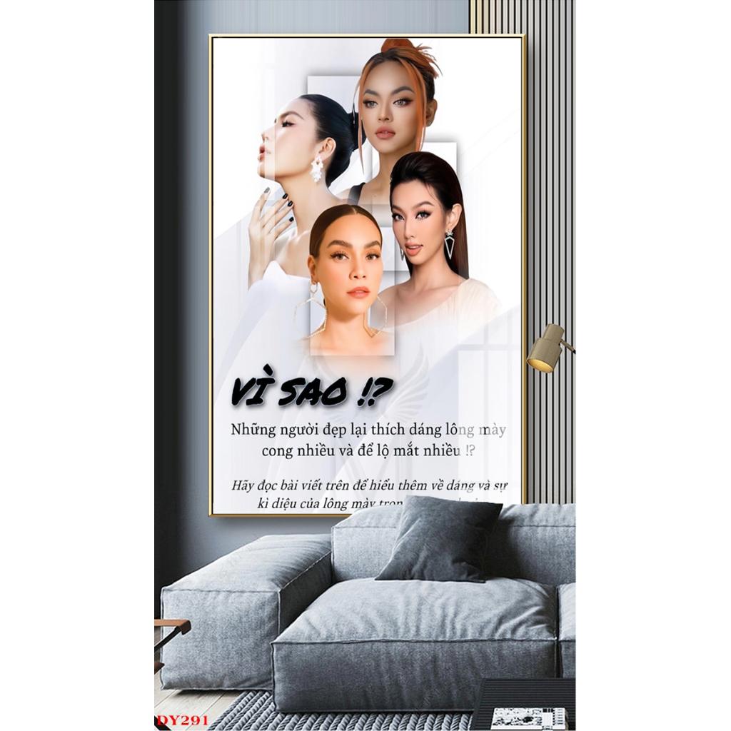 Tranh Tráng Gương Chủ Đề Thảo Dược Đông Y - Spa Dưỡng Sinh ĐY04 - Size M 50x70CM