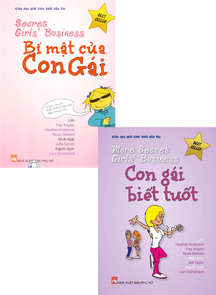 Combo Giáo Dục Giới Tính Tuổi Dậy Thì: Bí Mật Của Con Gái + Con Gái Biết Tuốt (Bộ 2 Cuốn) _PNU