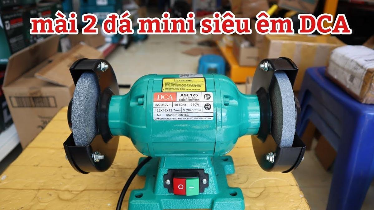 MÁY MÀI HAI ĐẦU 250W DCA ASE125 - HÀNG CHÍNH HÃNG
