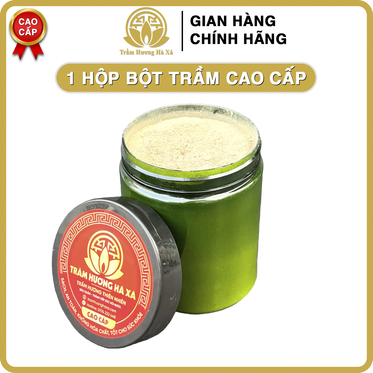 Bột trầm hương cao cấp sạch nguyên chất xông nhà tẩy uế phong thủy TRẦM HƯƠNG HÀ XÁ