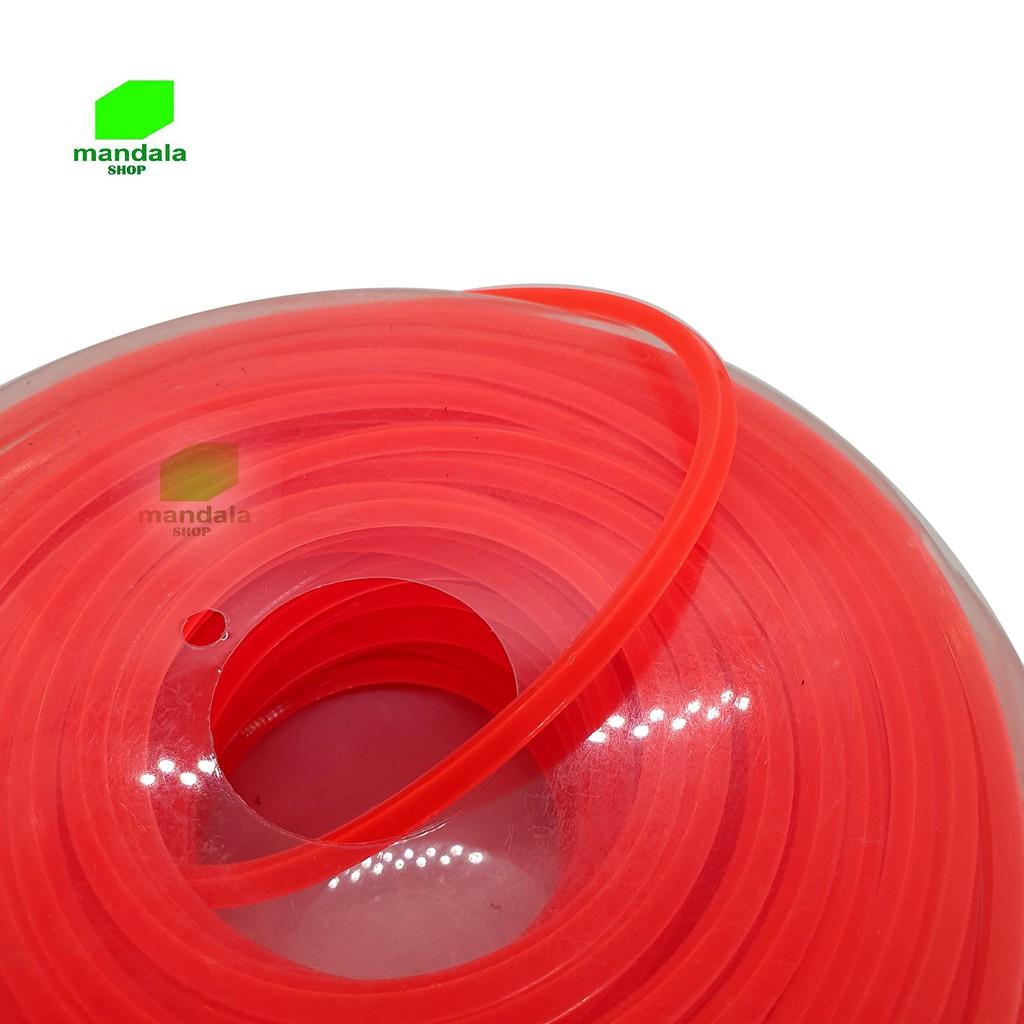 Cước cắt cỏ vuông đỏ 4.0mm dài 35M
