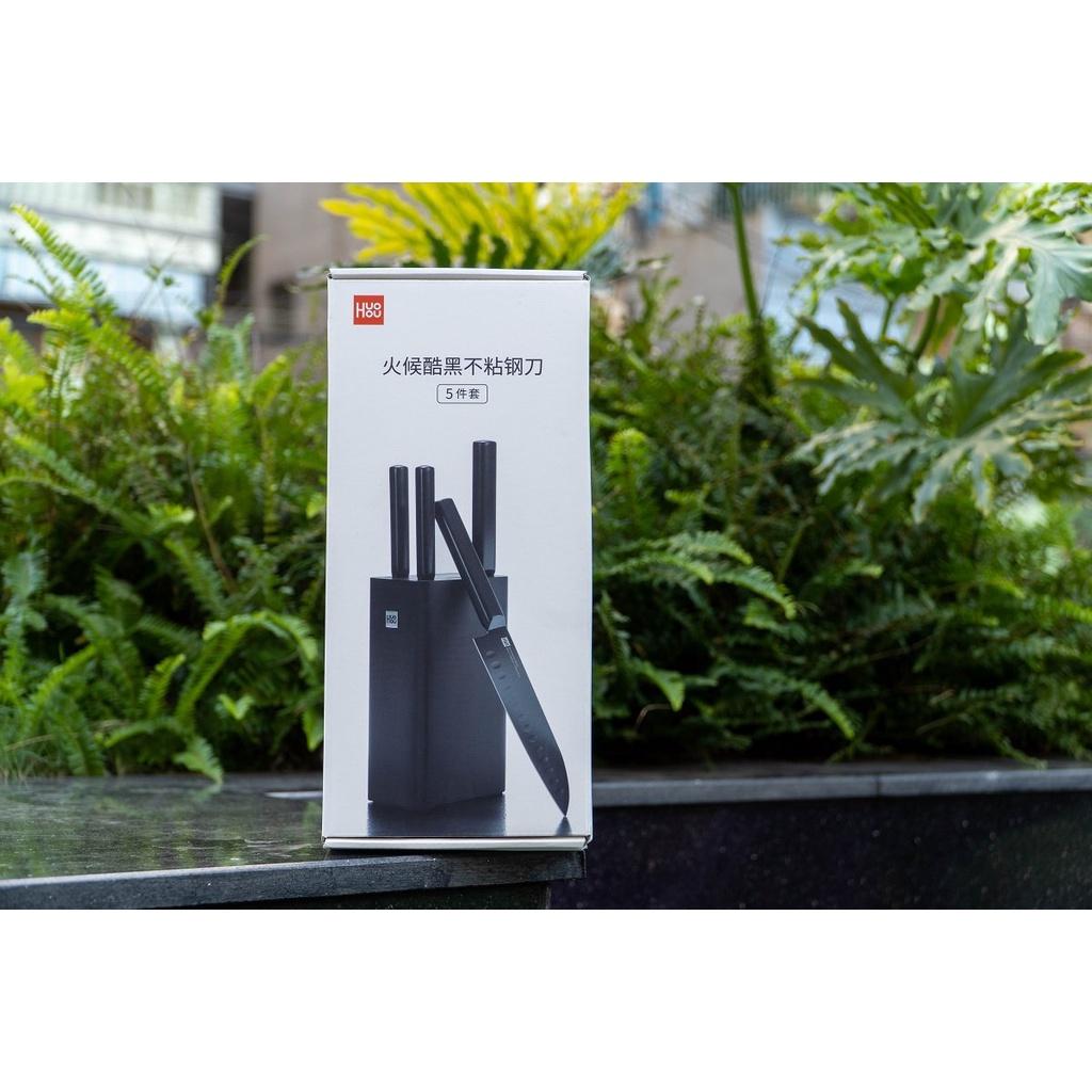 Bộ dao Đức 5 món Xiaomi HuoHou kèm chân đế gỗ
