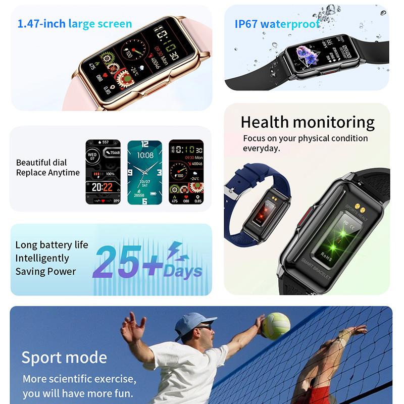 Dành Cho Android IOS Vòng Tay Thông Minh Nữ Đồng Hồ Thông Minh Smartwatch Nam Đo Nhịp Tim Oxy Trong Máu Thể Thao Chống Thấm Nước Dây Đeo Thông Minh Dành Cho Nữ Tặng