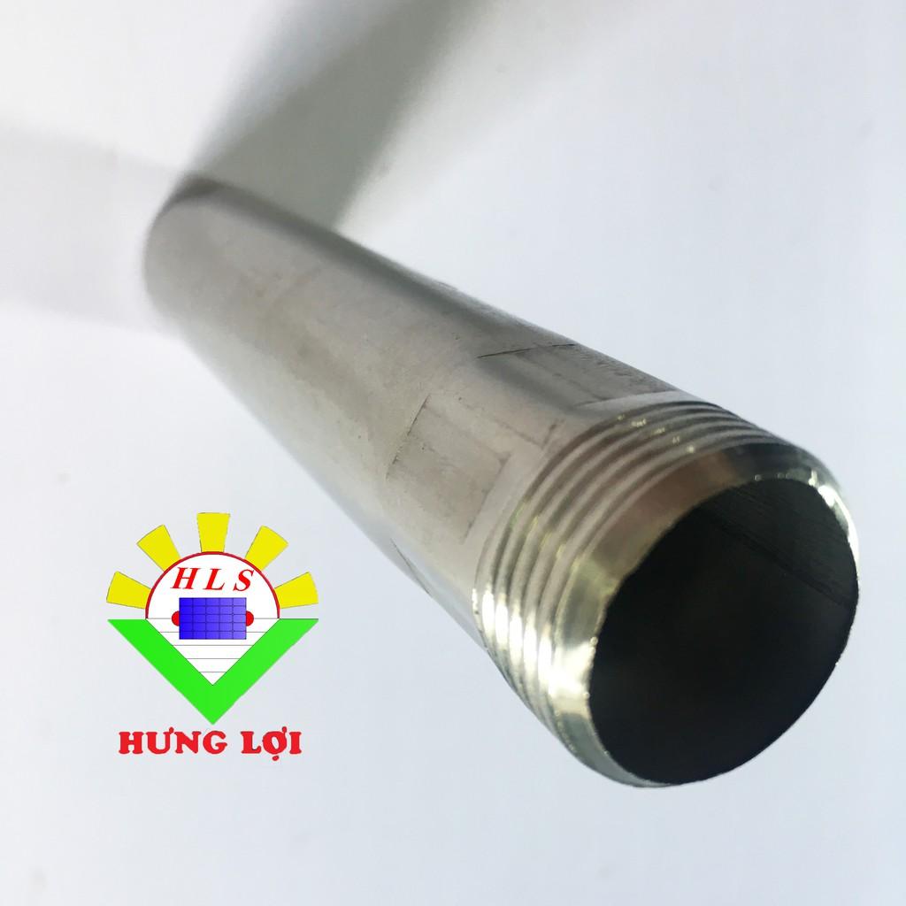 Ty inox (ren+trơn) phi 27 dùng cho máy nước nóng năng lượng mặt trời