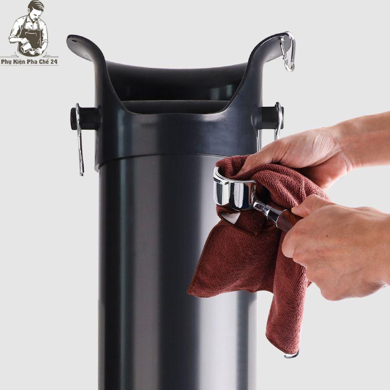 Hộp Đập Bã Cà Phê Dạng Đứng Ống Tròn Cao Knock Box