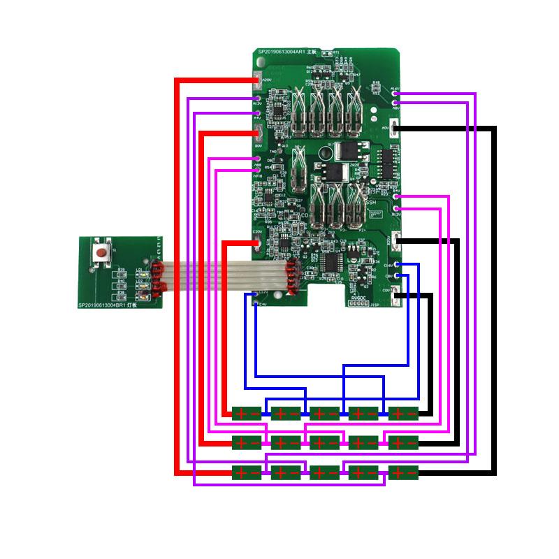 BD60V Pin Li-ion Vỏ Nhựa PCB Bảo Vệ Sạc Bảng Mạch Cho BLACK DECKER 60V Bộ Pin Lithium Vỏ Hộp Màu Sắc: BOXPCB