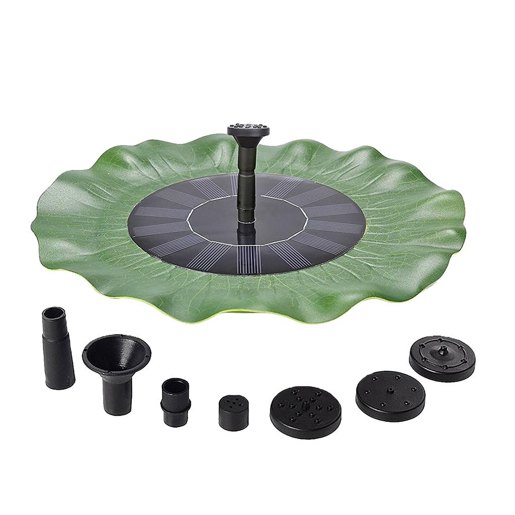 3 Types Floating Solar Powered Fountain Pond Water Pump Garden Bird Bath Tank Decor