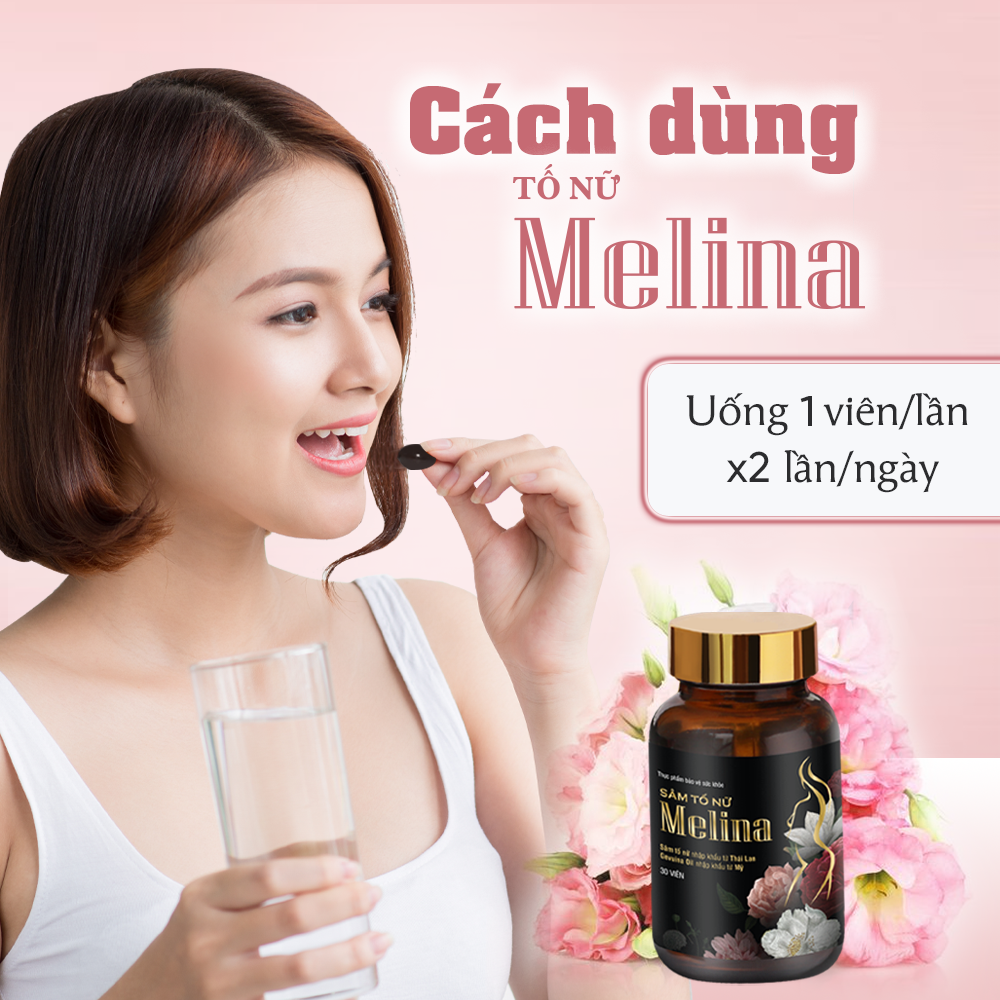 Viên Uống Tăng Cường Nội Tiết Tố Nữ Melina Hộp 60 Viên