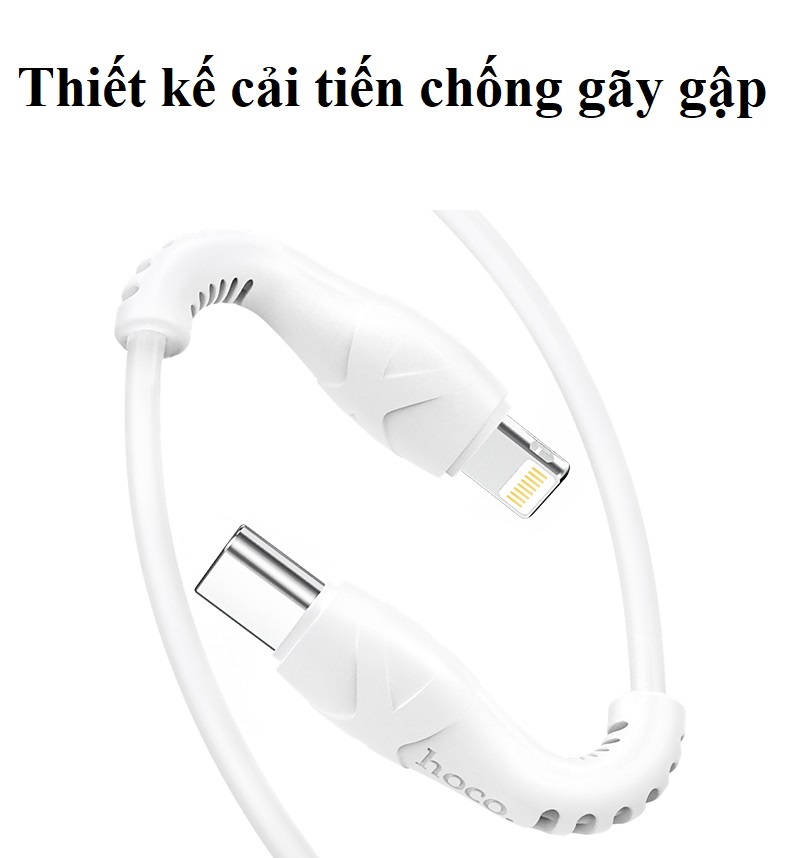 [ C to L ] Cáp sạc và truyền dữ liệu PD20W cho điện thoại iP hoco  X55 _ Hàng chính hãng