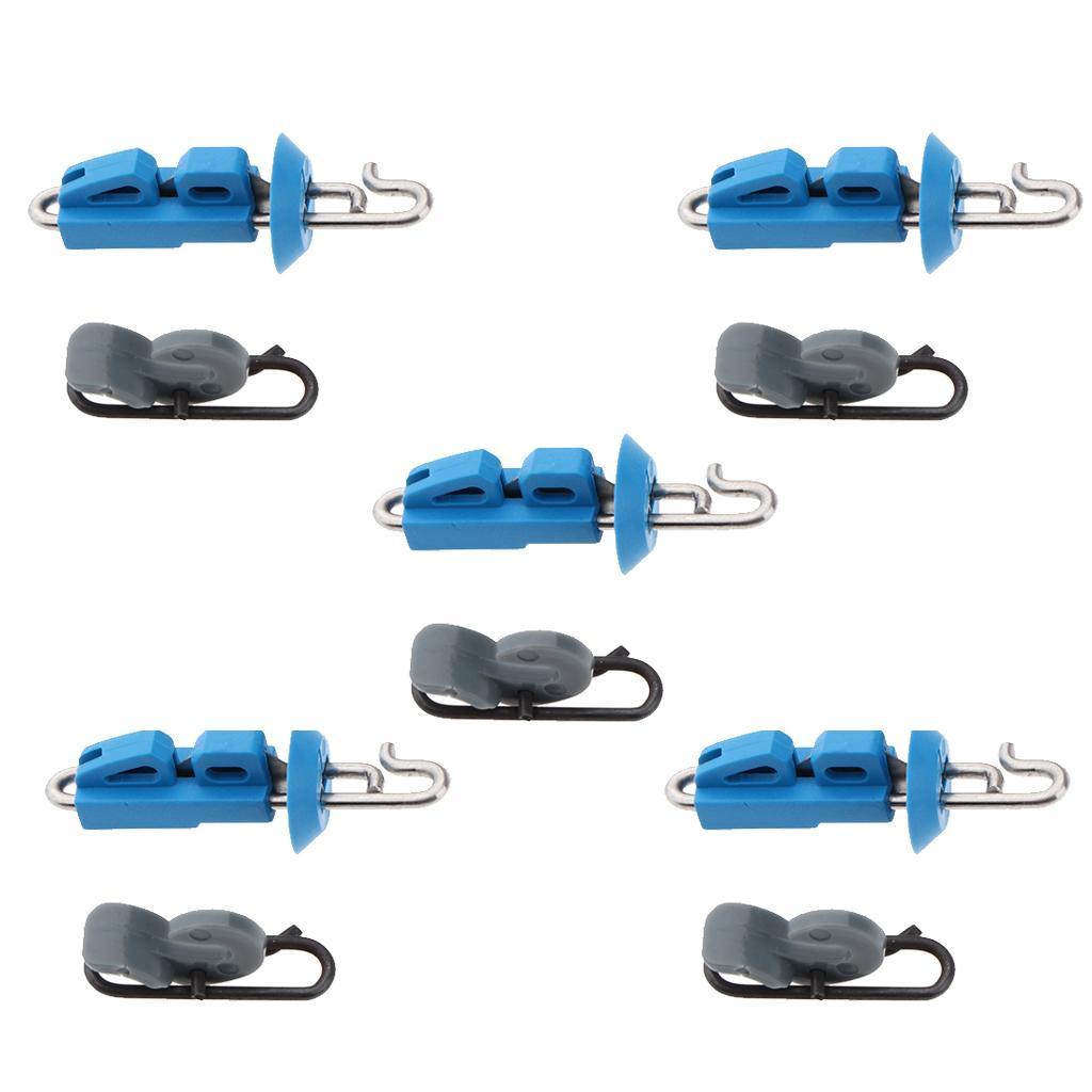 10pcs  Down Fishing  Clip Locking Lock Jigging  Hook