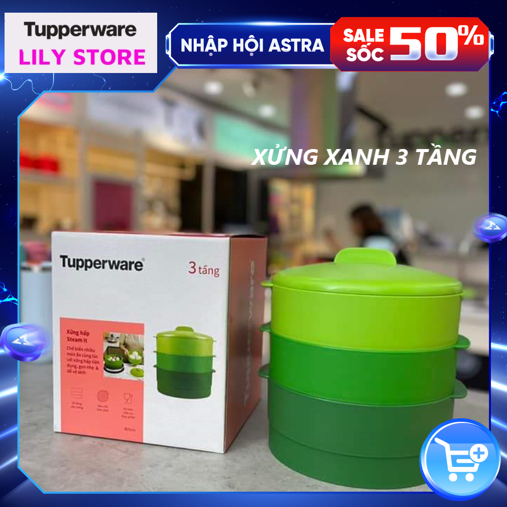 Xửng Hấp Paradise 3 tầng Tupperware - Mẫu Mới 2021