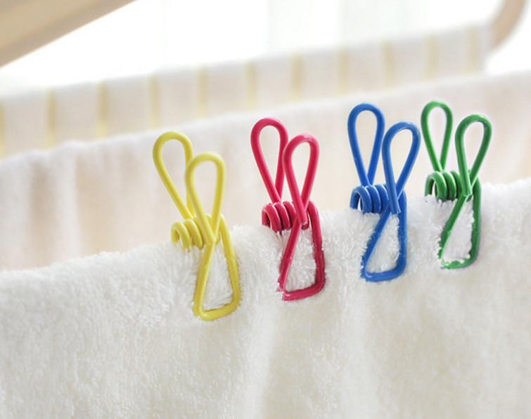 10 Chiếc Kẹp Quần Áo, Tất, Sách Vở Nhiều Màu Đa Năng Thép Không Gỉ Chất Lượng Cao, Siêu Chắc Chắn