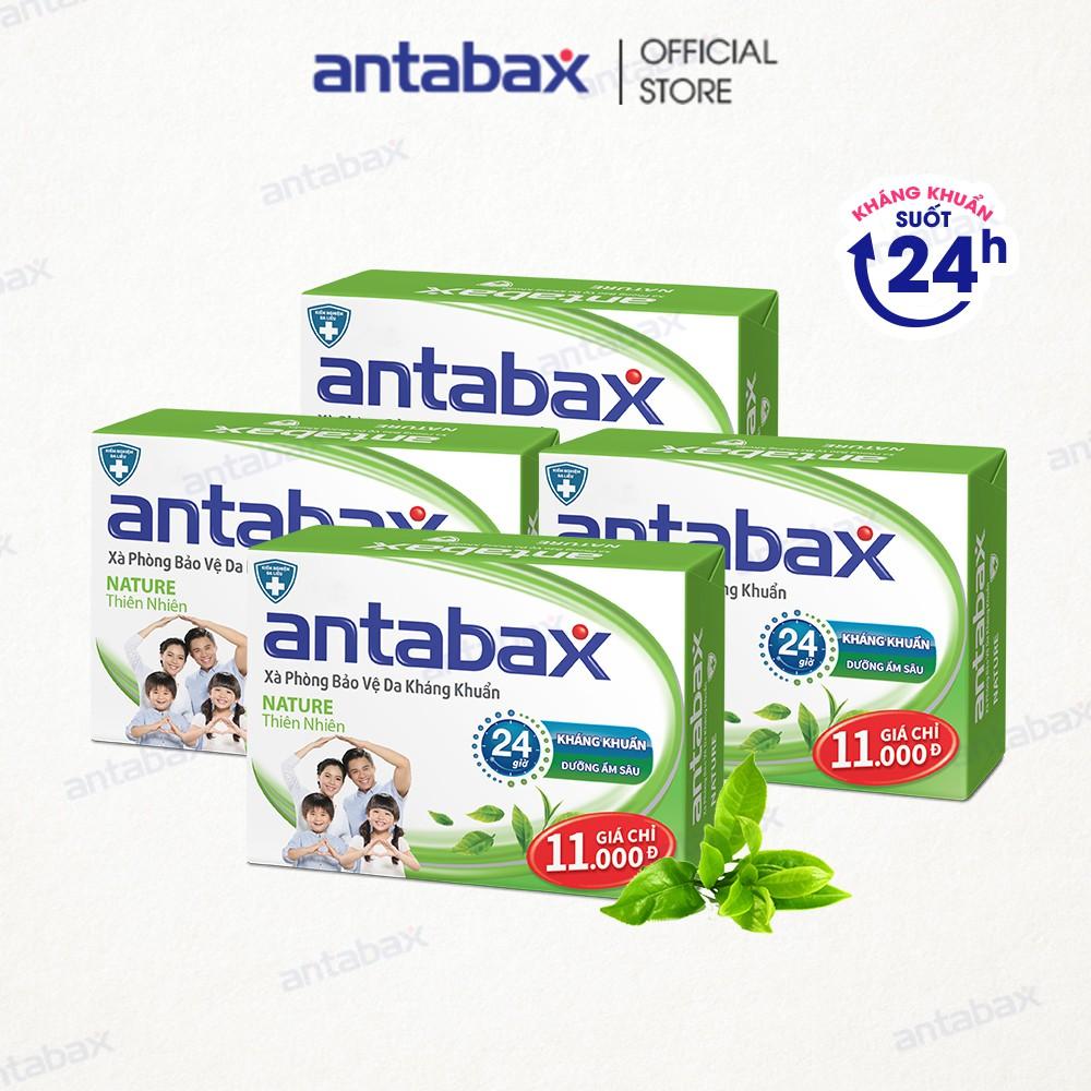 Combo 4 Xà Phòng Bảo Vệ Da Kháng Khuẩn Nature Thiên Nhiên Antabax 85g