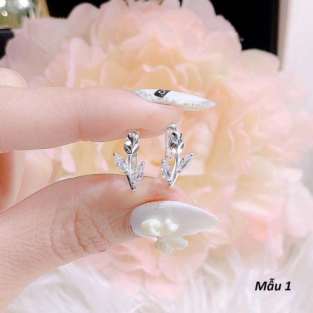 Bông tai bạc thời trang chất liệu bạc s925 MS047