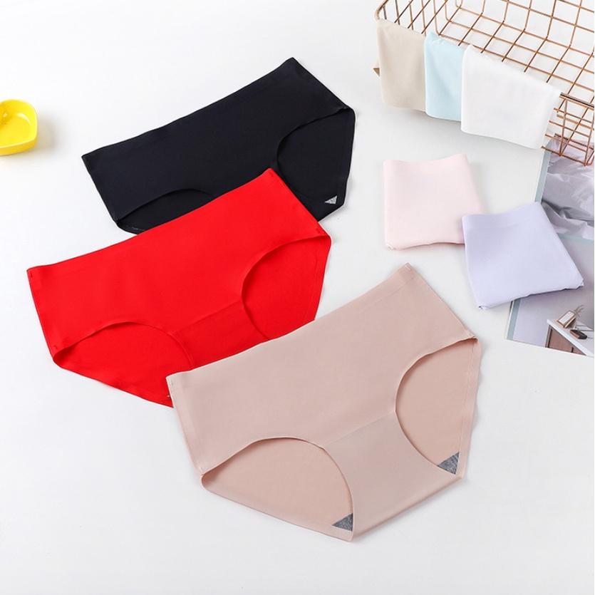 Quần lót nữ đúc su thun lạnh cao cấp không đường may mềm mại kháng khuẩn được chọn màu mẫu 100