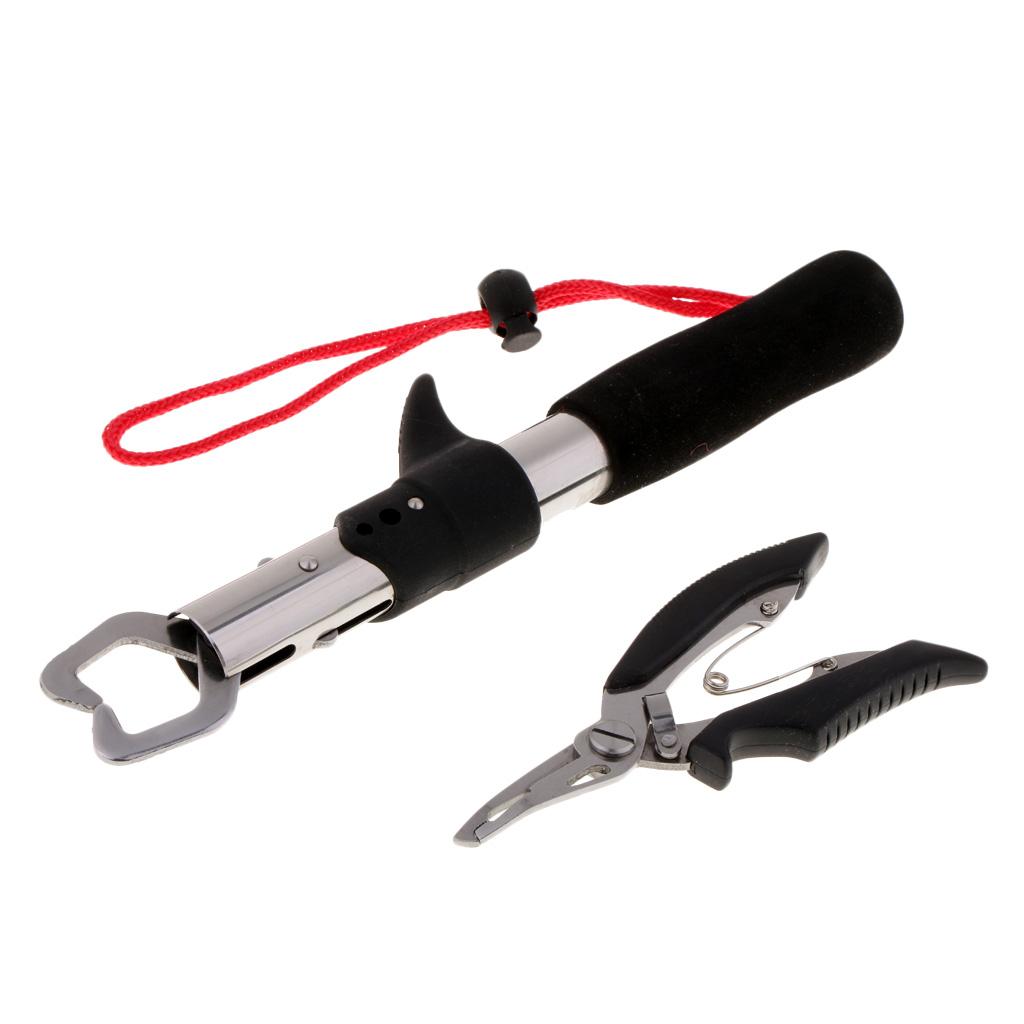 Holder Lip Gripper Fishing Pliers Clamp Hook Remover Line Braid Cutter
