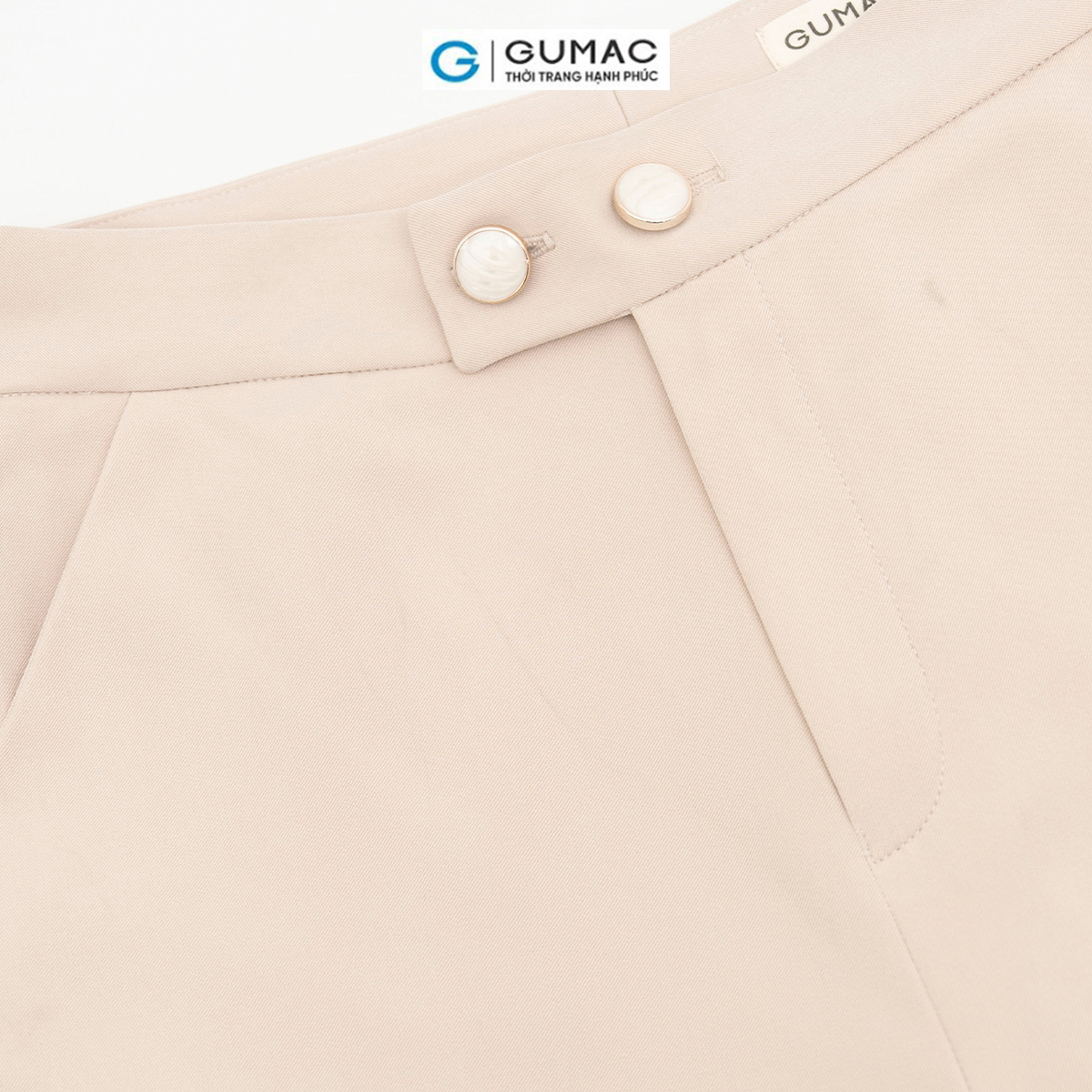 Quần tây nữ ống đứng quai dê 2 nút tôn dáng thời thượng thanh lịch thời trang GUMAC QD06059