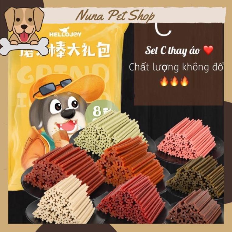 Xương gặm làm sạch răng cho chó Hello Joy gói 800gr