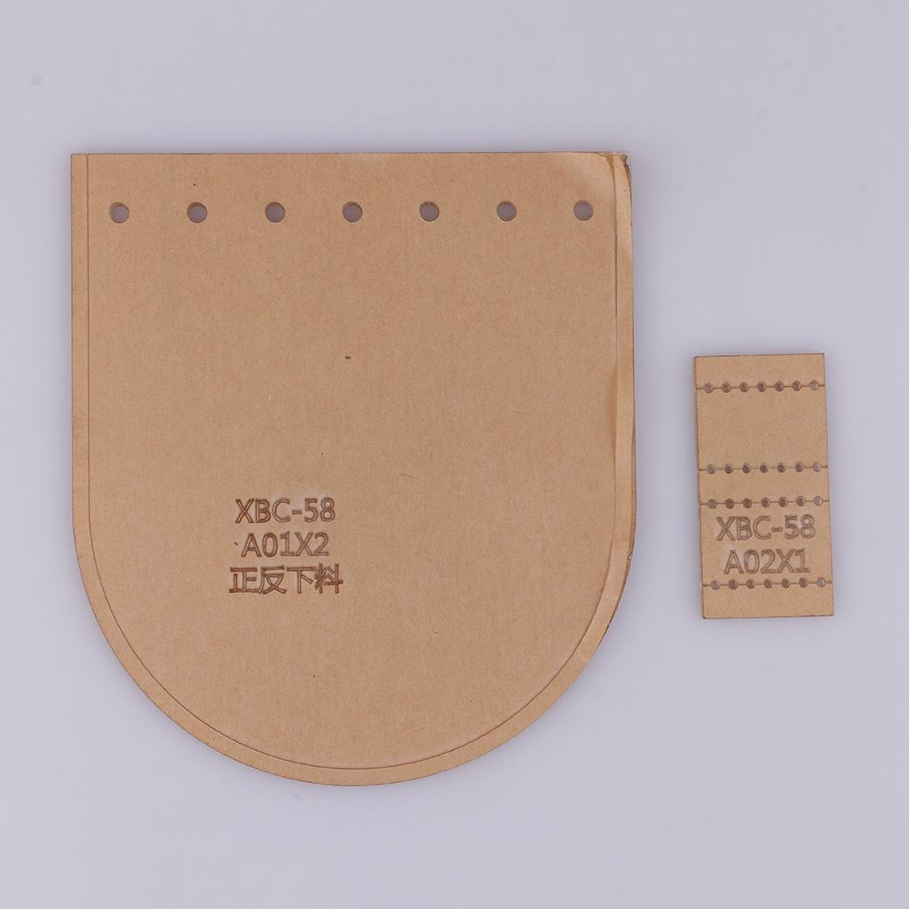 2 Chiếc Trong Suốt Da Thủ Công Acrylic Tiền, Ví Stencil Tiêu Bản