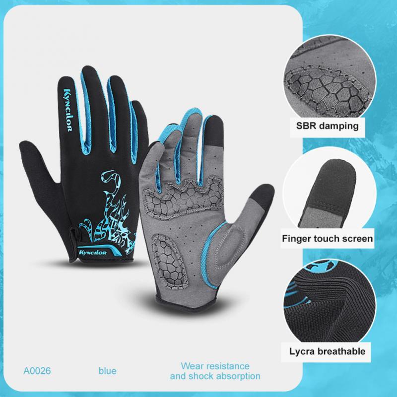 Kyncilor Xe Đạp Full Ngón Tay Đi Xe Đạp Xe Đạp Găng Tay Thấm Hút Mồ Hôi Cho Nam Và Nữ Đi Xe Đạp Thể Thao Ngoài Trời Tấm Bảo Vệ