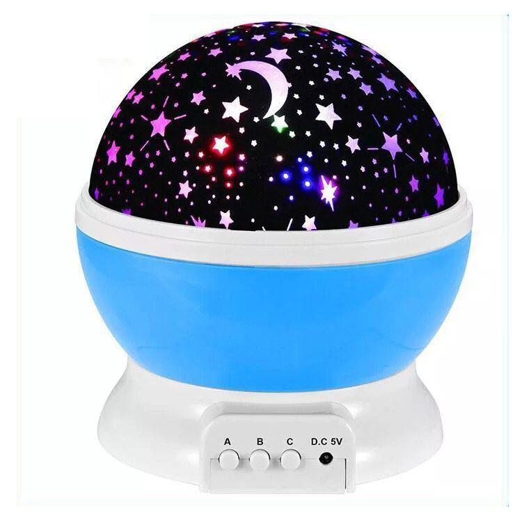Đèn ngủ xoay 360 độ hình trăng sao- BOBABO
