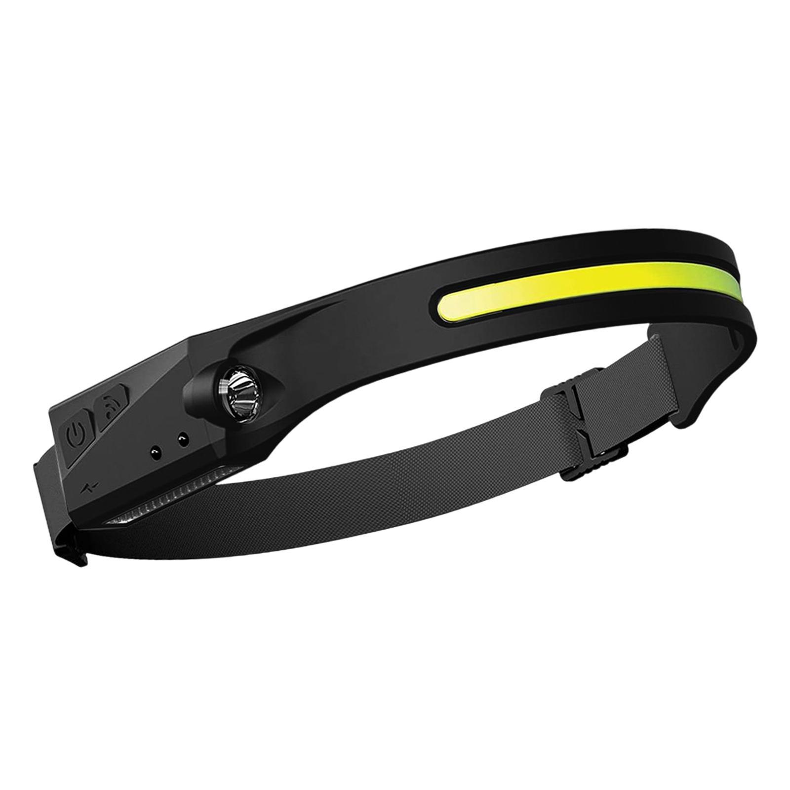 LED Hand Sensor Super Bright Flashlight Headlight for Climbing