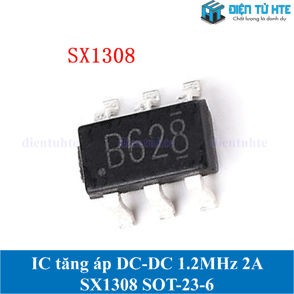 Bộ 2 IC tăng áp nguồn xung 1.2MHz 2A SX1308 dán SOT23-6