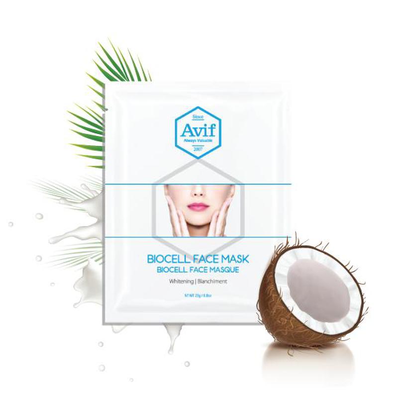 Mặt Nạ Sinh Học  Avif Biocell Face Mask Dưỡng Trắng Da Chuyên Sâu