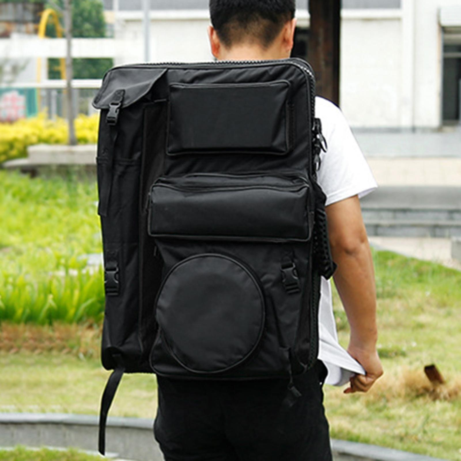 Art Portfolio Case Carrying Bag Tote Backpack Sketchbook Professional Painting Bag Carry Bag for Cleaning Pot Mix Tray Palette Drawing Board