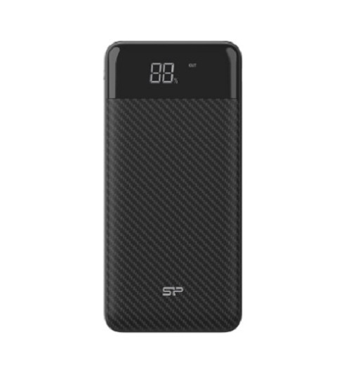 Pin sạc dự phòng Silicon Power GP28 10.000mAh vỏ carbon, hỗ trợ sạc thông minh - Hàng chính hãng