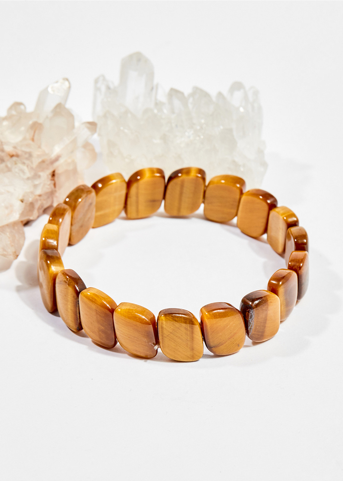 Vòng Tay Phong Thủy Bản Đá Mắt Hổ 10X8Mm Mệnh Thổ , Kim - Ngọc Quý Gemstones