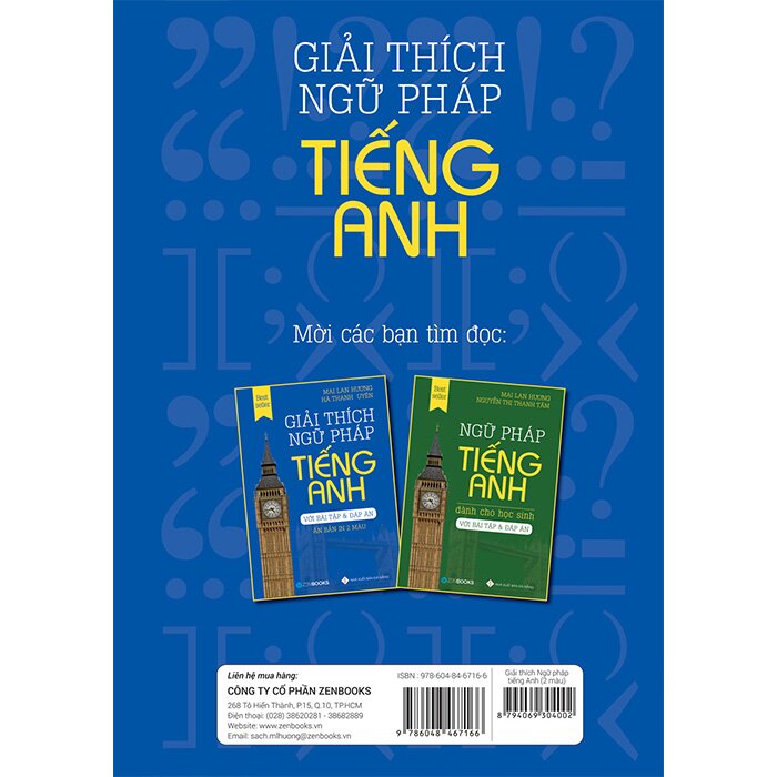 Giải Thích Ngữ Pháp Tiếng Anh - Với Bài Tập Và Đáp Án