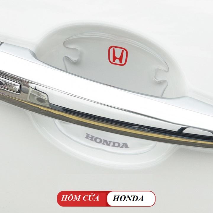Combo 8 miếng decal hõm cửa , ốp tay cầm ô tô bằng TPU, chống xước và chống va đập