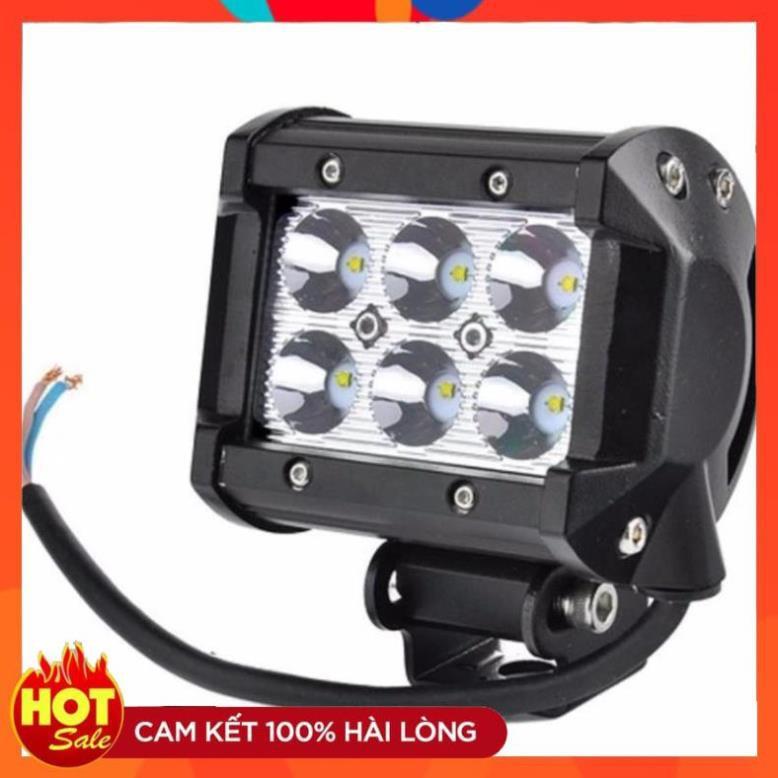 Đèn led trợ sáng C6 18w (sáng trắng) TL 362 tặng  bộ 4 miếng dán chống xước tay cửa xe ô tô TL 239