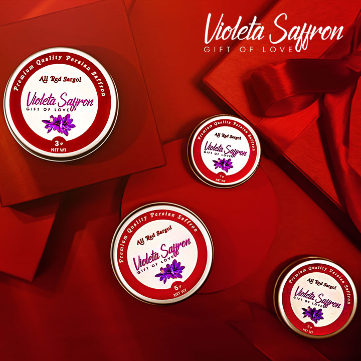 Nhụy Hoa Nghệ Tây Violeta Saffron - All Red Sargol - Giảm Mất Ngủ và Căng Thẳng, Tăng Cường Thể Chất - Hàng Chính Hãng (Hộp 2 gram)