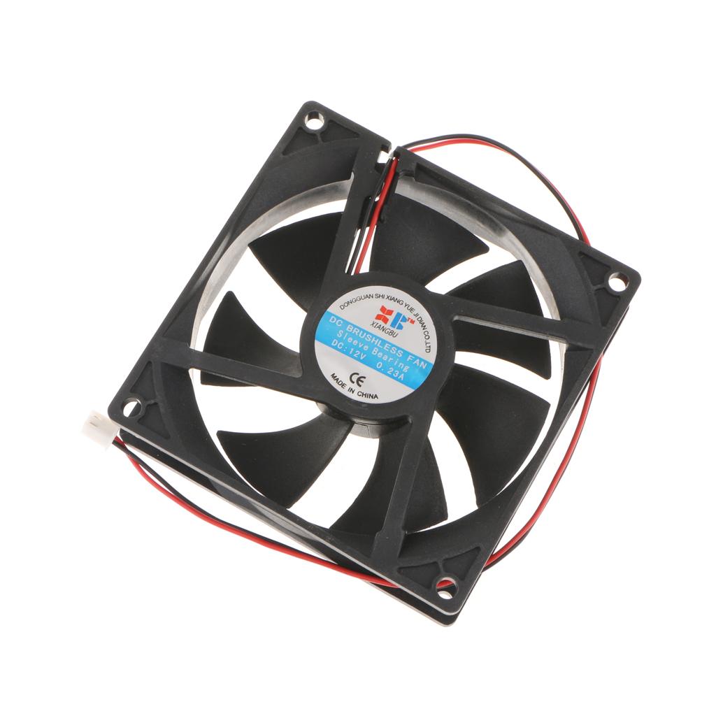 6x 92mm Case Fan 12V DC PC CPU Computer Cooling Fan 2Wire 2Pin