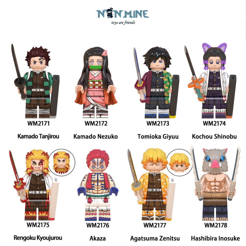 Minifigures Lắp Ráp Mô Hình Nhân Vật Truyện Tranh Hoạt Hình Demon Slayer ( Thanh Gươm Diệt Quỷ ) WM6116