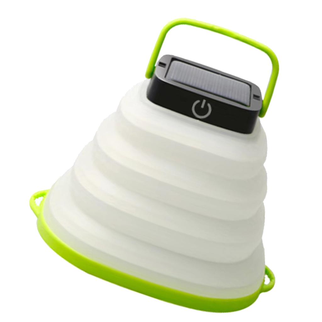 Camping Lantern Solar Rechargeable Lights with Solar Panel & USB Charging Cable, Adjustable Brightness Emergency Light for Hiking/Camping/Hurricane